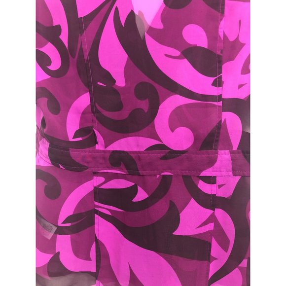 Banana Republic Pink Camo Ruffled Button Down shirt size medium - Picture 5 of 5